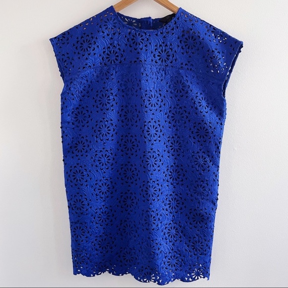 Banana Republic BR royal blue lace sheath dress - Picture 1 of 4